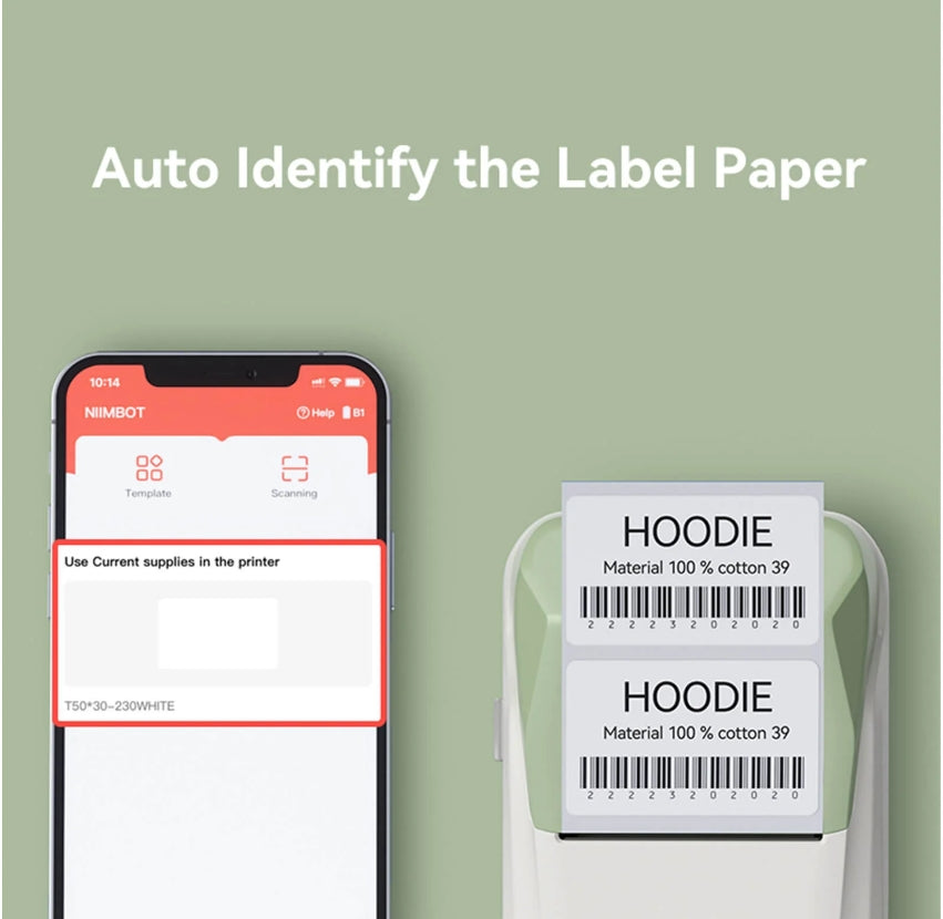 Niimbot - B1 - Smart label printer -1 Label Roll included
