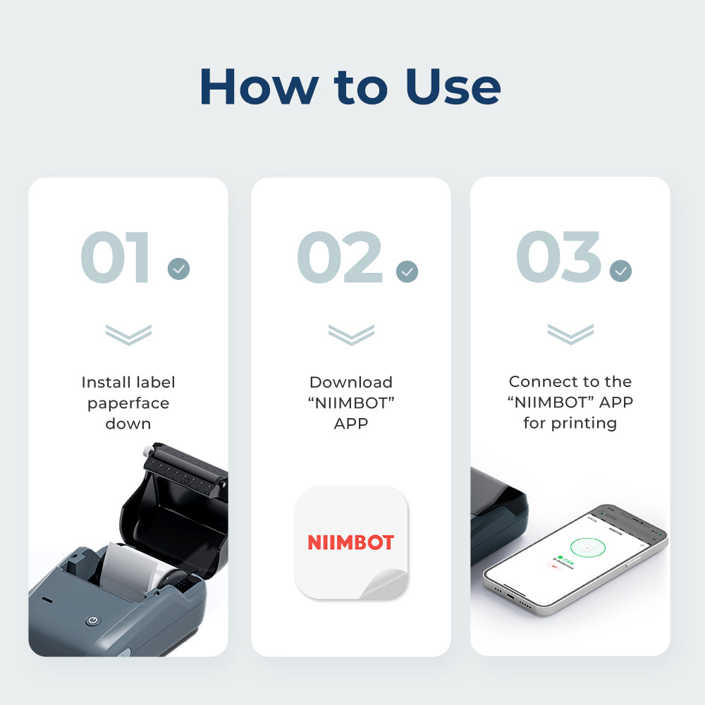 Niimbot - B1 - Smart label printer -1 Label Roll included