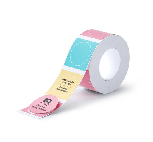 Niimbot - B1 / B21 / B3S - 34x34mm - 200 Thermal Labels - Colorful round Design