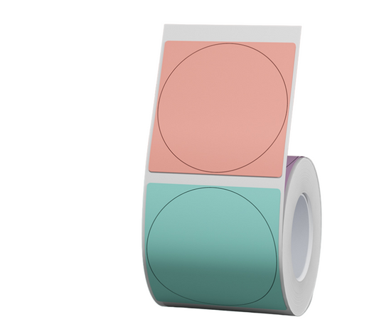 Niimbot - B1 / B21 / B3S - 41x41mm - 200 Thermal Labels - Colorful round Design