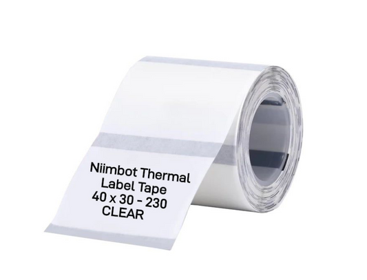 Niimbot - B1 / B21 / B3S - 40x30mm - 230 Thermal Labels - TRANSPARENT